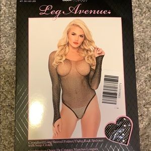 Fashion nova rhinestone bodysuit